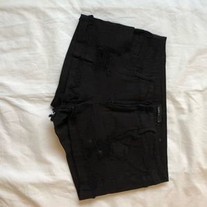 Black jean shorts (stretch)